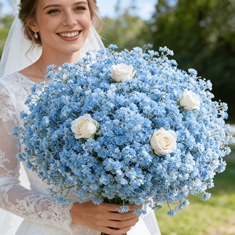 Florist Supply Bulk - 10 шт. искусственной синей гипсофилы, 300