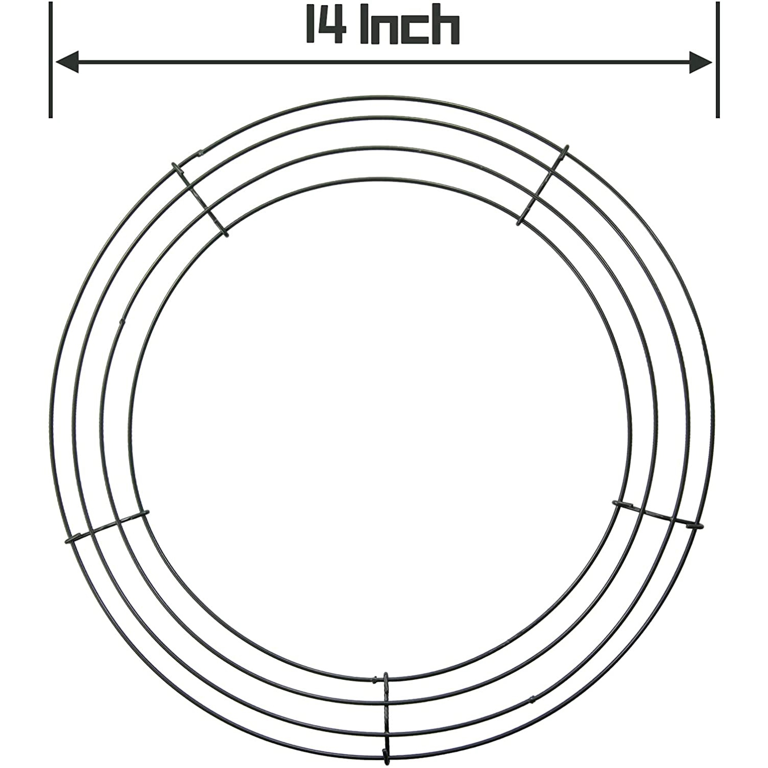 A25F-14-дюймовая металлическая – обзор и цена Wreath Form Wire
