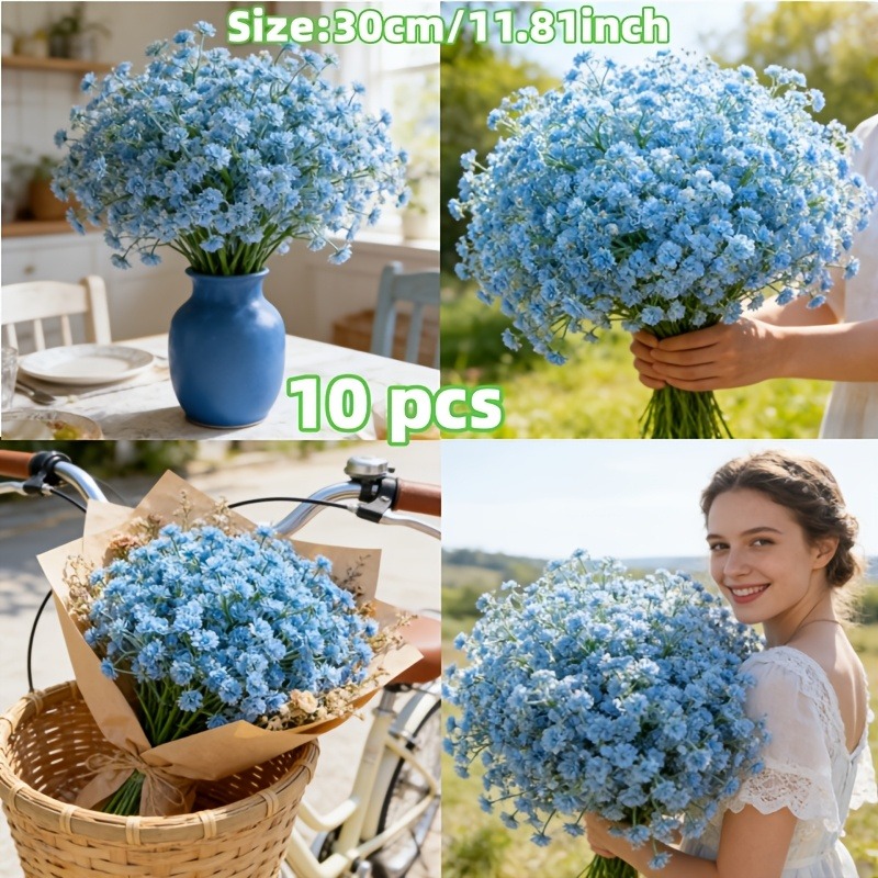 10 шт. искусственной синей гип – обзор и цена Florist Supply Bulk