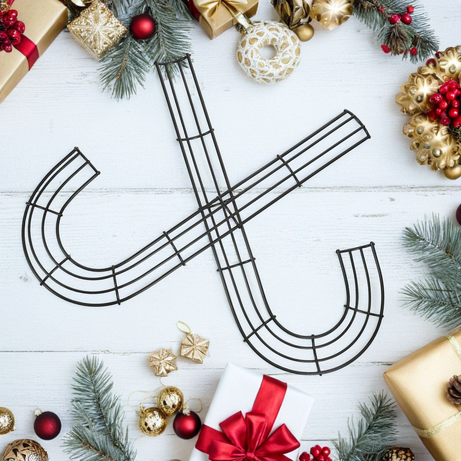2 шт. металлических J-образных – обзор и цена Wreath Form Wire